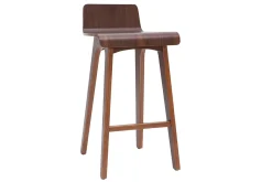 Miliboo Tabouret De Bar-Tabourets de bar scandinaves noyer H65 cm (lot de 2) BALTIK