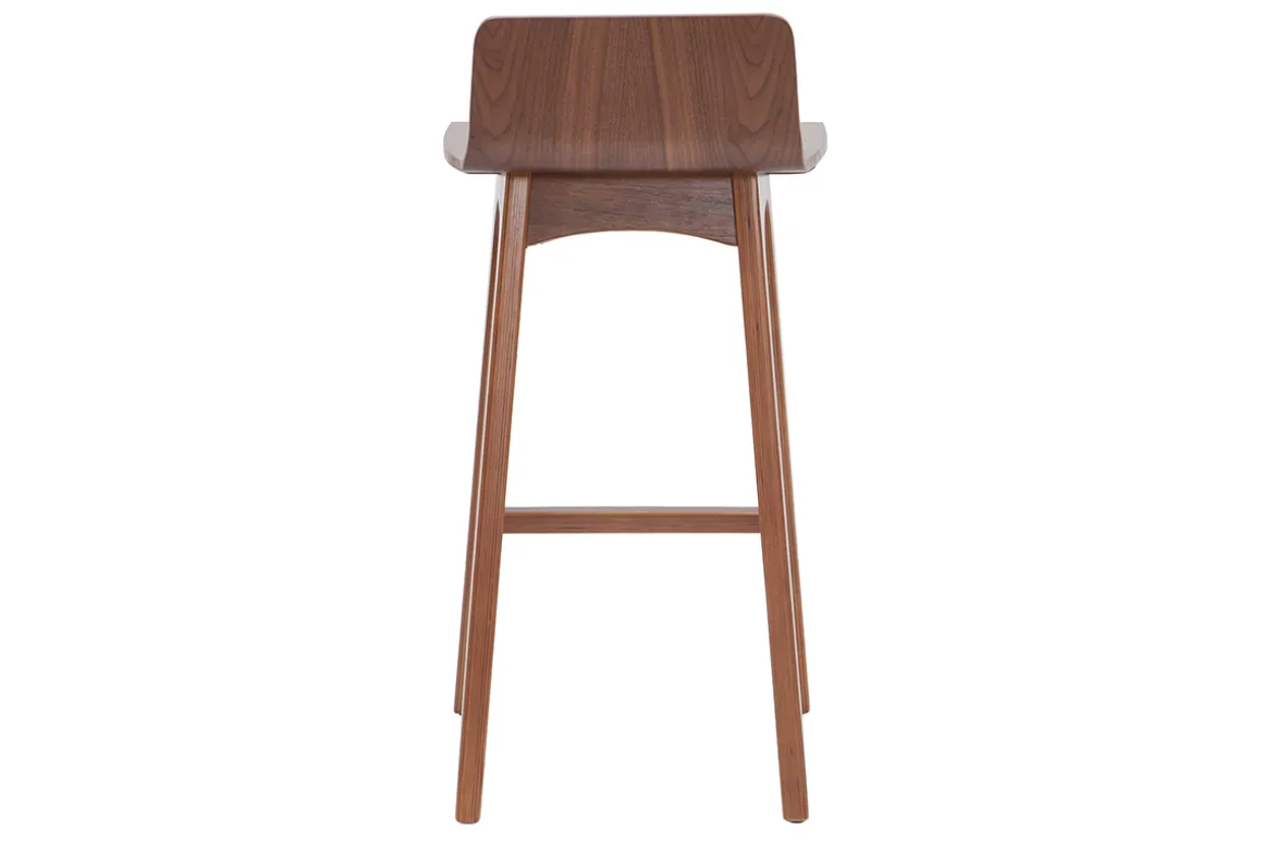 Miliboo Tabouret De Bar-Tabourets de bar scandinaves noyer H65 cm (lot de 2) BALTIK
