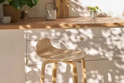 Miliboo Tabouret De Bar-Tabourets de bar scandinaves bois chêne H68 cm (lot de 2) OBRA