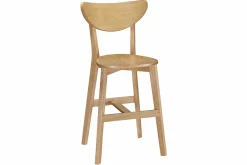 Miliboo Tabouret De Bar-Tabourets de bar scandinaves finition chêne H65 cm (lot de 2) LEENA