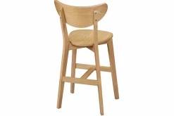 Miliboo Tabouret De Bar-Tabourets de bar scandinaves finition chêne H65 cm (lot de 2) LEENA