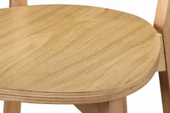 Miliboo Tabouret De Bar-Tabourets de bar scandinaves finition chêne H65 cm (lot de 2) LEENA