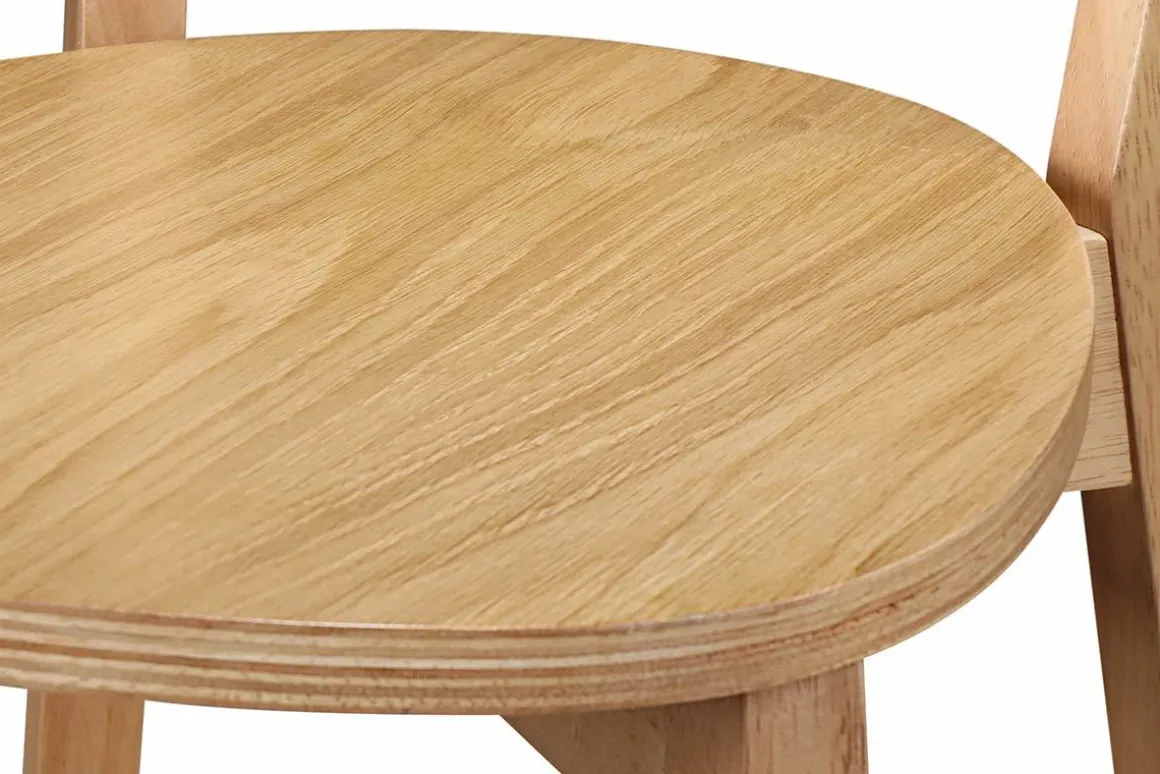 Miliboo Tabouret De Bar-Tabourets de bar scandinaves finition chêne H65 cm (lot de 2) LEENA