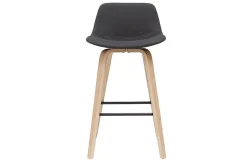 Miliboo Tabouret De Bar-Tabourets de bar scandinaves gris foncé H65 cm (lot de 2) NONIE