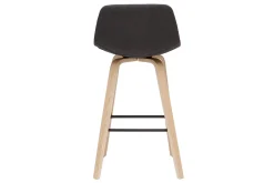 Miliboo Tabouret De Bar-Tabourets de bar scandinaves gris foncé H65 cm (lot de 2) NONIE