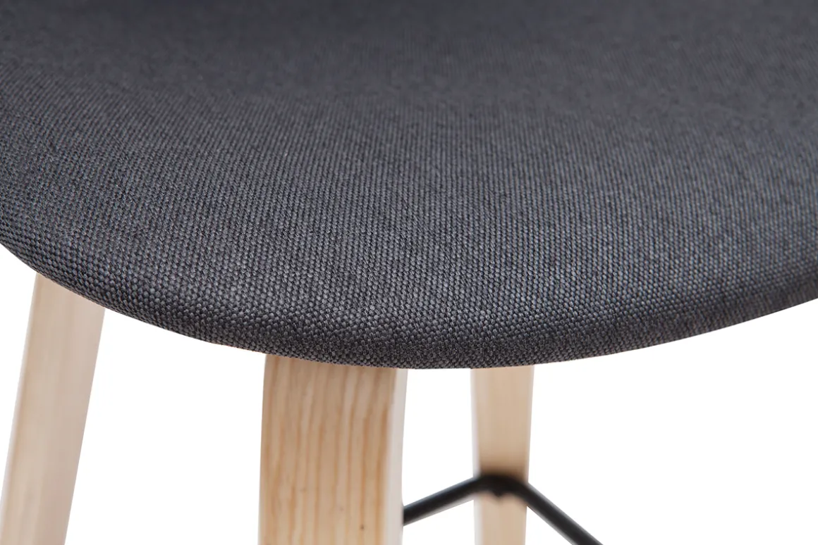 Miliboo Tabouret De Bar-Tabourets de bar scandinaves gris foncé H65 cm (lot de 2) NONIE