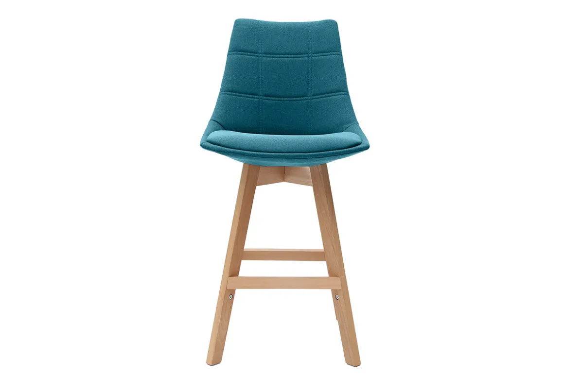 Miliboo Tabouret De Bar-Tabourets de bar scandinaves bleu canard 65 cm (lot de 2) MATILDE