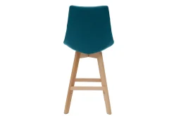 Miliboo Tabouret De Bar-Tabourets de bar scandinaves bleu canard 65 cm (lot de 2) MATILDE