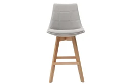 Miliboo Tabouret De Bar-Tabourets de bar scandinaves gris clair 65 cm (lot de 2) MATILDE