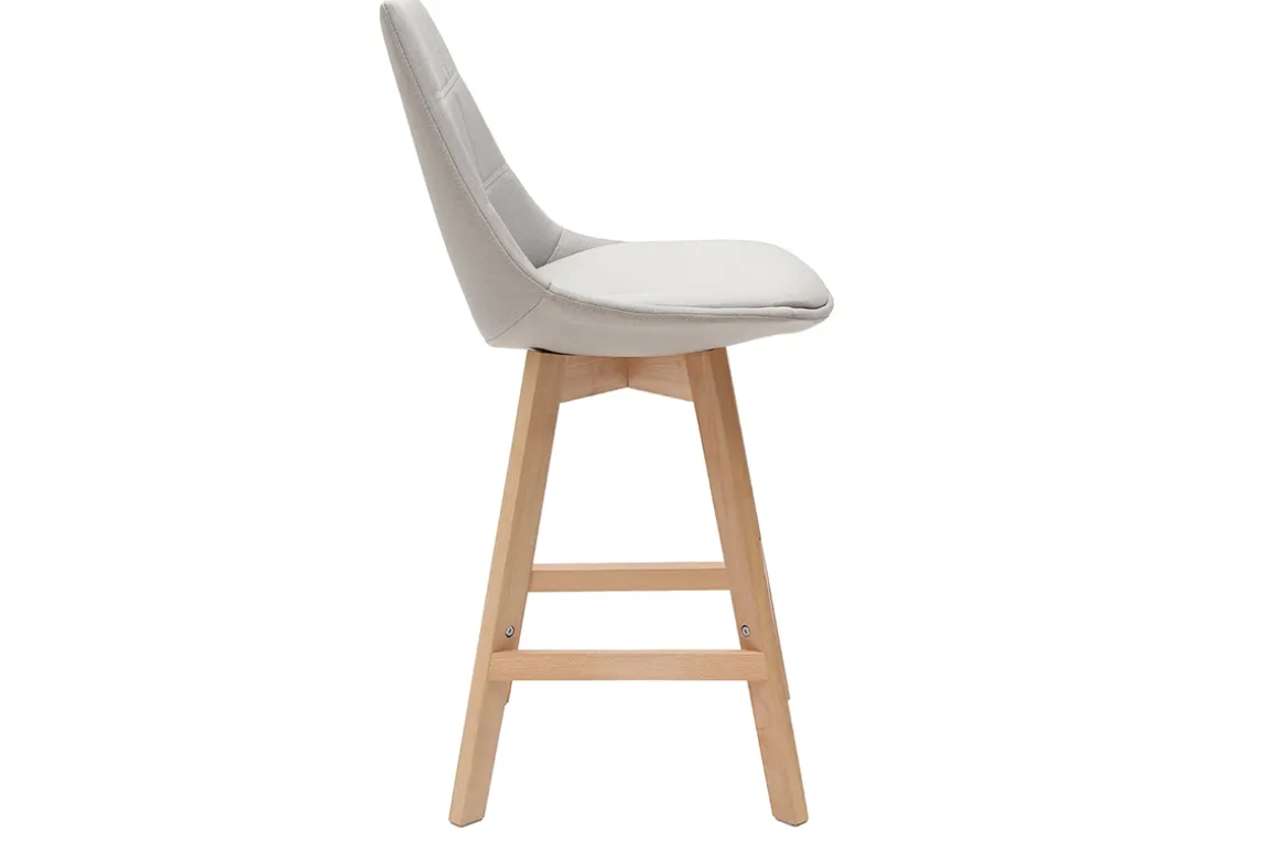 Miliboo Tabouret De Bar-Tabourets de bar scandinaves gris clair 65 cm (lot de 2) MATILDE