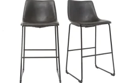 Miliboo Tabouret De Bar-Tabourets de bar vintage noirs 73 cm (lot de 2) NEW ROCK