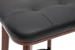 Miliboo Tabouret De Bar-Tabourets de bar vintage noirs et bois foncé 65 cm (lot de 2) GRAMMA