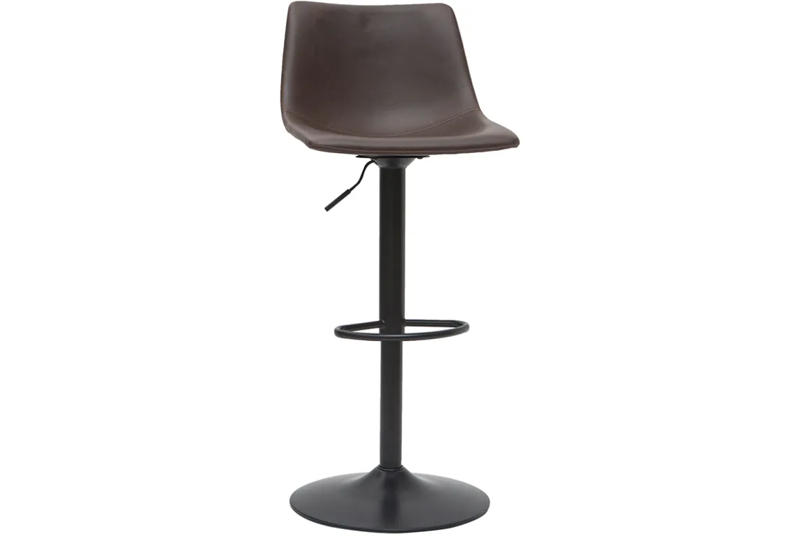 Miliboo Tabouret De Bar-Tabourets de bar vintage réglables pivotants marron (lot de 2) NEW ROCK