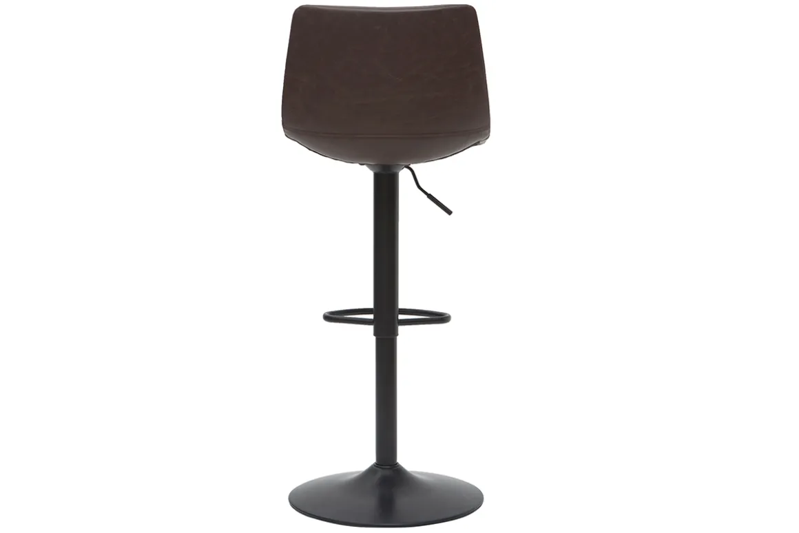 Miliboo Tabouret De Bar-Tabourets de bar vintage réglables pivotants marron (lot de 2) NEW ROCK