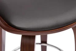 Miliboo Tabouret De Bar-Tabourets de bar vintage pivotants 360° noyer H65 cm (lot de 2) GAO