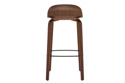 Miliboo Tabouret De Bar-Tabourets de bar vintage noyer H68 cm (lot de 2) OBRA