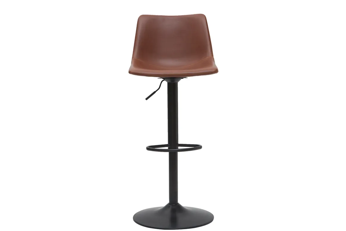 Miliboo Tabouret De Bar-Tabourets de bar vintage réglables pivotants marron clair (lot de 2) NEW ROCK