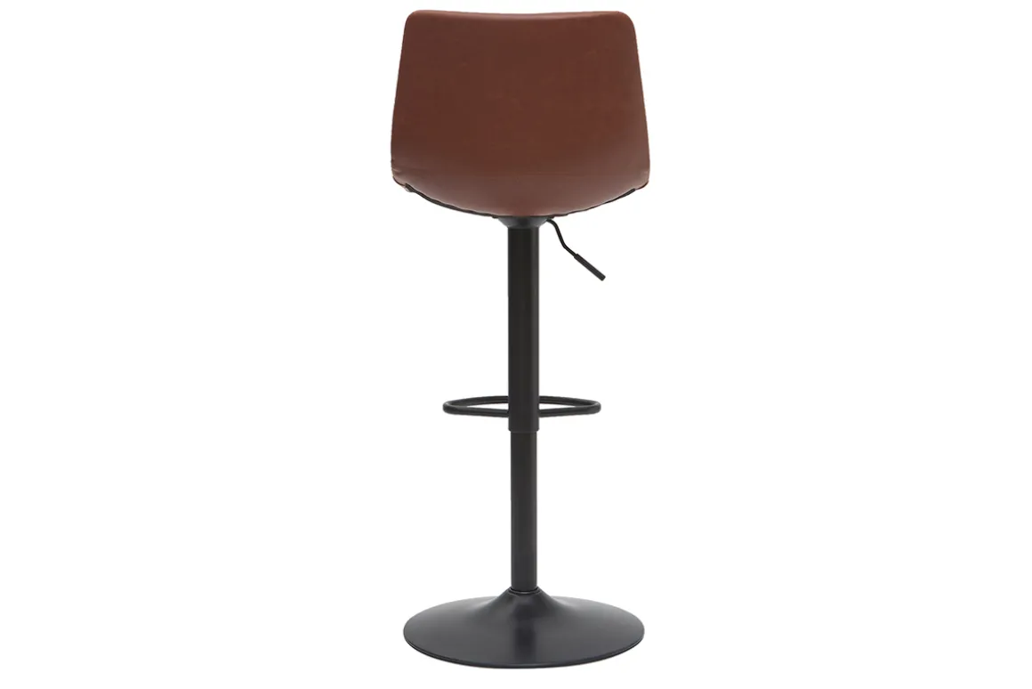 Miliboo Tabouret De Bar-Tabourets de bar vintage réglables pivotants marron clair (lot de 2) NEW ROCK