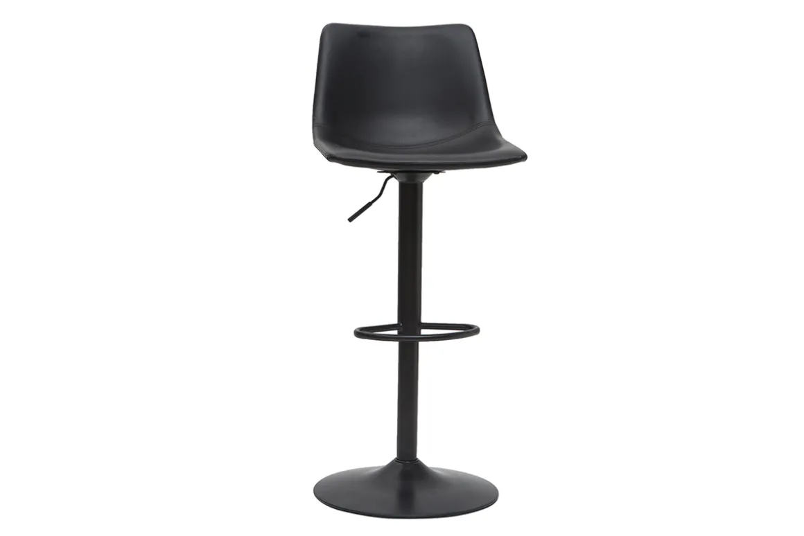 Miliboo Tabouret De Bar-Tabourets de bar vintage réglables pivotants noirs (lot de 2) NEW ROCK