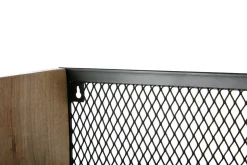 Miliboo Bibliothèque Et Étagère|Bibliothèque Et Étagère-Étagère murale industrielle en bois manguier massif et métal noir L60 cm RACK