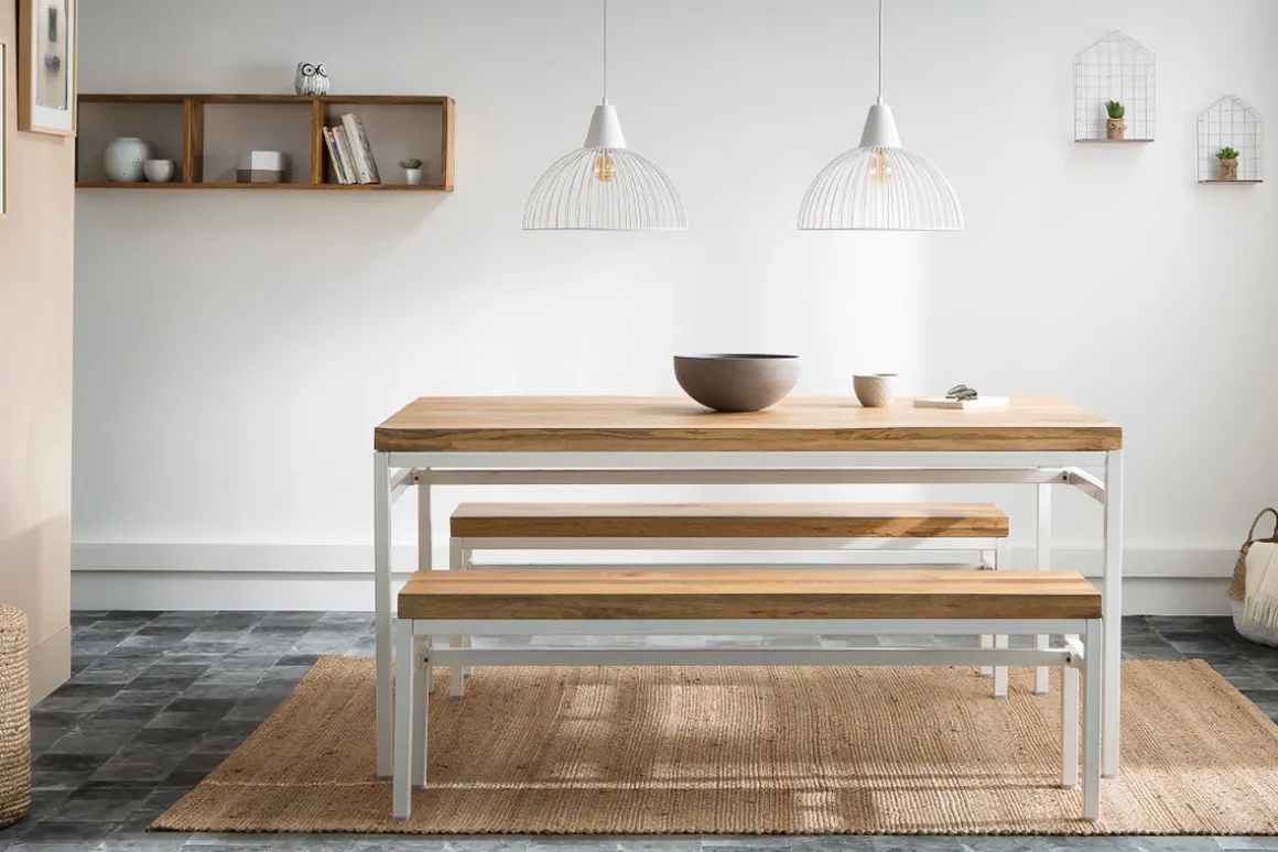 Miliboo Bibliothèque Et Étagère|Bibliothèque Et Étagère-Étagère murale industrielle en bois manguier massif L28 cm YPSTER