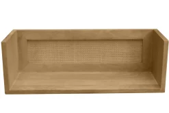Miliboo Etagère Murale-Étagère tablette murale en bois manguier massif et cannage rotin L60 cm ACANGE