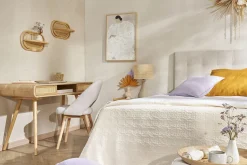 Miliboo Table De Chevet|Etagère Murale-Étagères murales en rotin et cannage L45 cm (lot de 2) SYBILLE