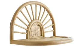 Miliboo Table De Chevet|Etagère Murale-Étagères murales en rotin naturel et cannage L40 cm (lot de 2) BOW