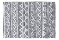 Miliboo Tapis-Tapis berbere avec motifs en relief blanc et gris 160 x 230 cm ERGA