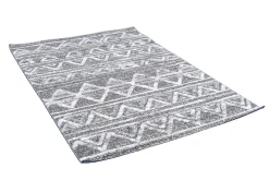 Miliboo Tapis-Tapis berbere avec motifs en relief blanc et gris 160 x 230 cm ERGA