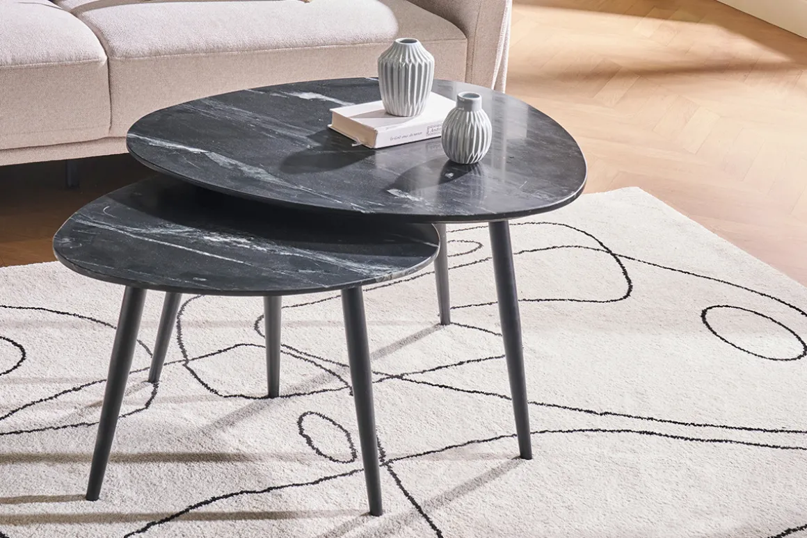 Miliboo Tapis-Tapis blanc motif line art 160 x 230 cm ARTISTE