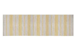 Miliboo Tapis-Tapis de couloir en coton jaune et beige 60 x 200 cm CABOURG