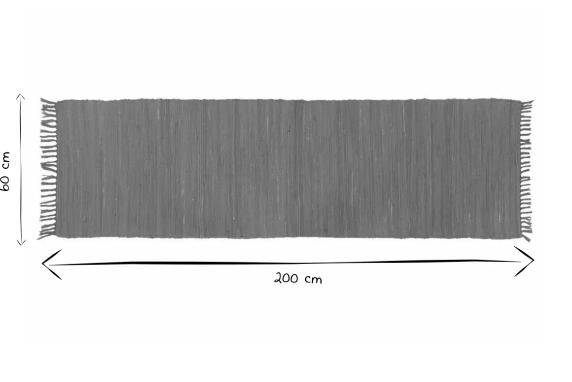 Miliboo Tapis-Tapis de couloir taupe 60 x 200 cm AUBAGNE