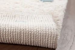 Miliboo Accessoire & Déco Enfant|Tapis-Tapis enfant en coton beige motif pois multicolore 100 x 150 cm DADA