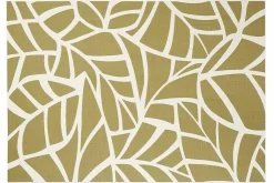 Miliboo Tapis-Tapis intérieur extérieur blanc crème et vert 123 x 180 cm GARANCE