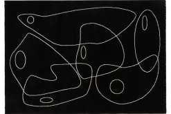 Miliboo Tapis-Tapis noir motif line art 160x230 cm ARTISTE