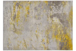 Miliboo Tapis-Tapis rectangulaire à motif abstrait jaune 160 x 230 cm CAPS