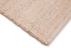 Miliboo Tapis-Tapis rectangulaire beige en jute et coton tissés L140 x L200 EFFIA