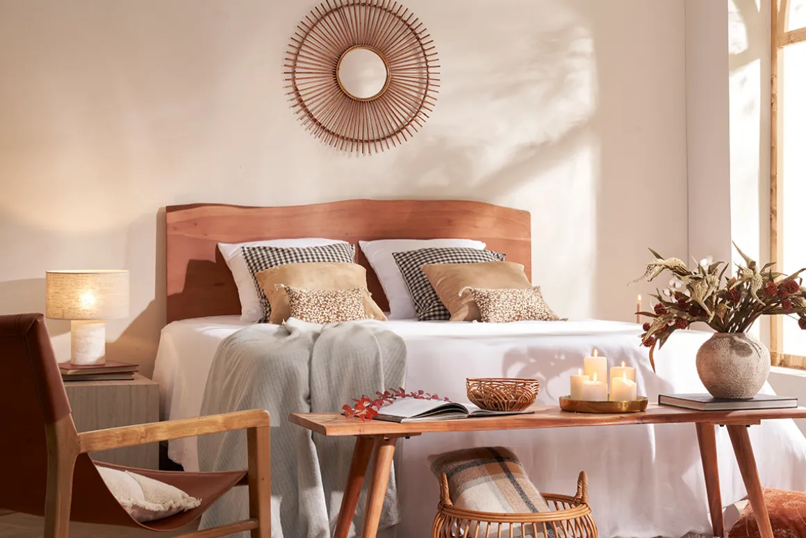 Miliboo Tête De Lit-Tête de lit à poser en bois massif L160 cm BOHEMIAN