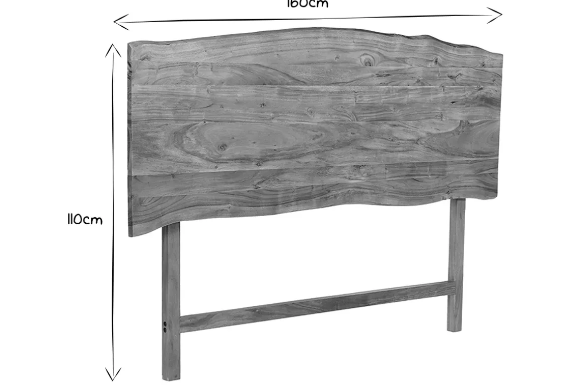 Miliboo Tête De Lit-Tête de lit à poser en bois massif L160 cm BOHEMIAN