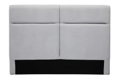 Miliboo Tête De Lit-Tête de lit à poser en tissu effet velours gris L164 cm CHELSEA