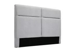 Miliboo Tête De Lit-Tête de lit à poser en tissu effet velours gris L164 cm CHELSEA