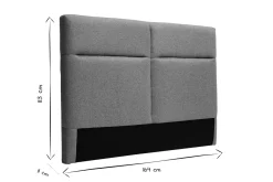 Miliboo Tête De Lit-Tête de lit à poser en tissu vert de gris L164 cm CHELSEA