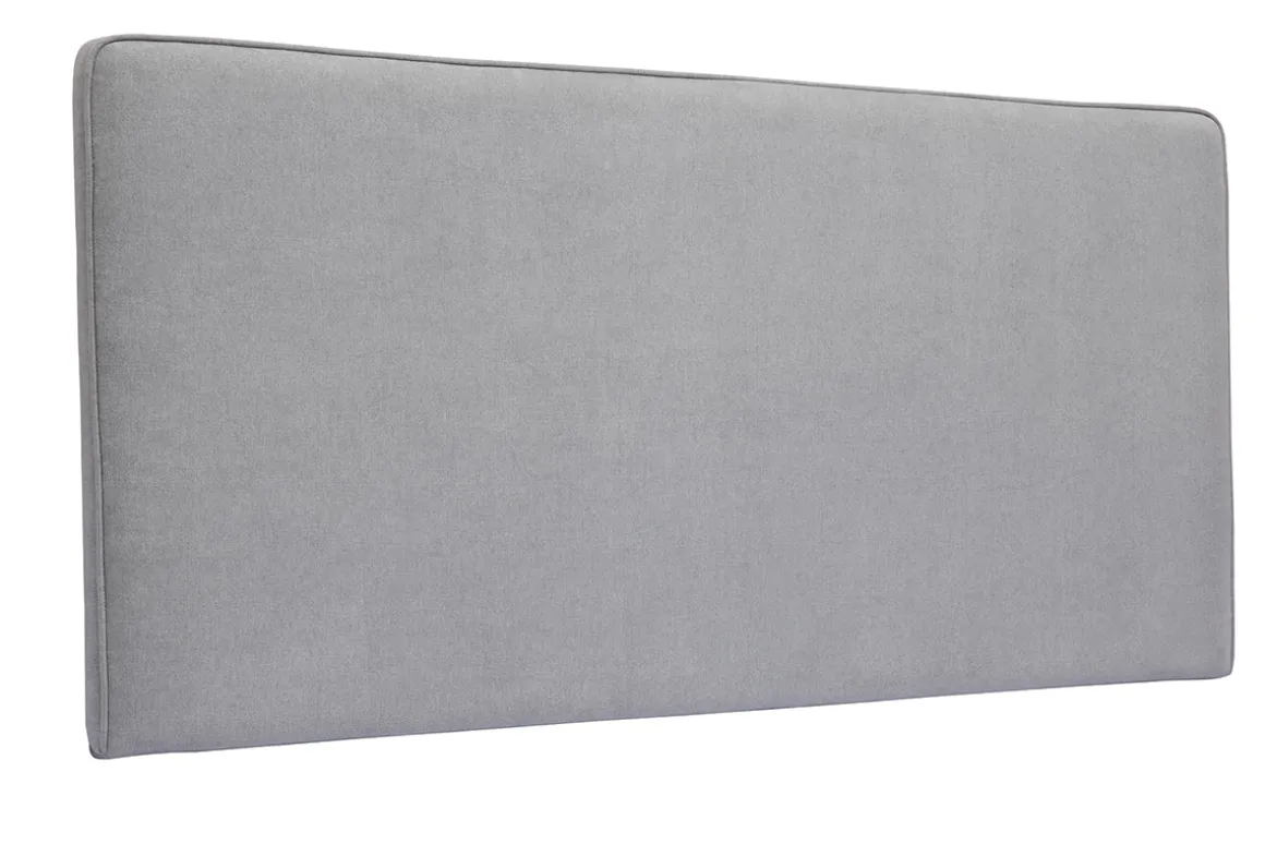 Miliboo Tête De Lit-Tête de lit à suspendre en tissu effet velours gris L160 cm LILY