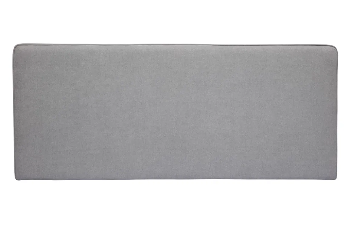 Miliboo Tête De Lit-Tête de lit à suspendre en tissu effet velours gris L180 cm LILY