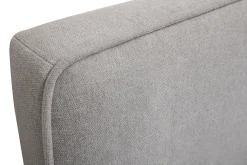 Miliboo Tête De Lit-Tête de lit à suspendre en tissu effet velours gris L180 cm LILY