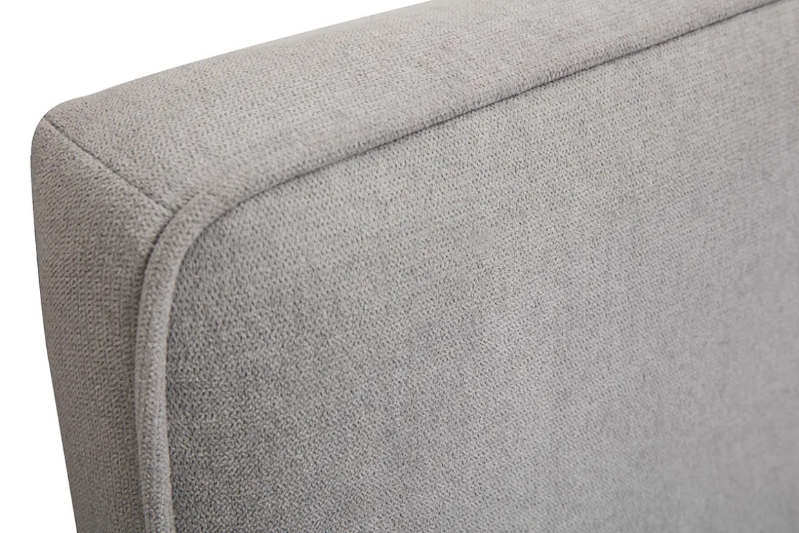 Miliboo Tête De Lit-Tête de lit à suspendre en tissu effet velours gris L180 cm LILY