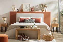 Miliboo Tête De Lit-Tête de lit à suspendre en tissu beige L180 cm LILY