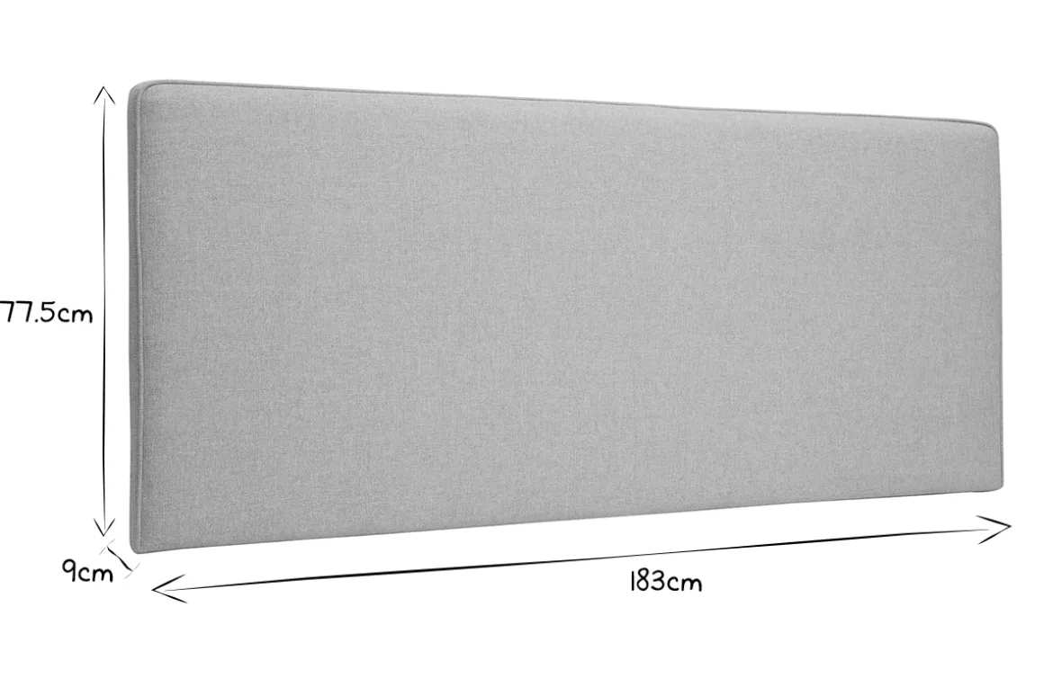 Miliboo Tête De Lit-Tête de lit à suspendre en tissu beige L180 cm LILY