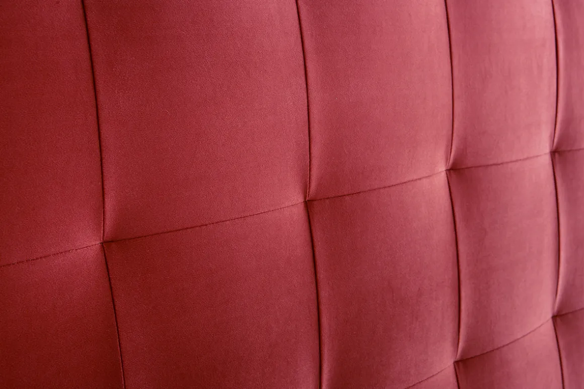 Miliboo Tête De Lit-Tête de lit capitonnée en tissu velours terracotta L160 cm HALCIONA